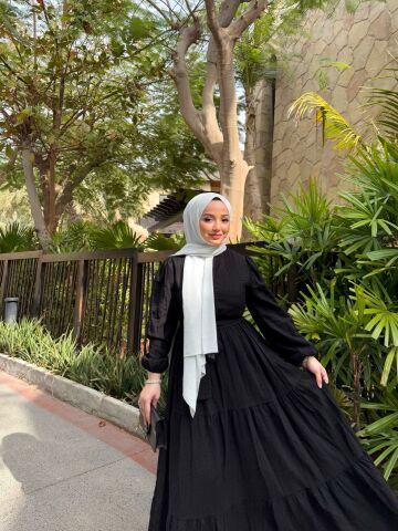 SANDY ELBİSE SİYAH
