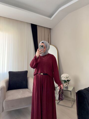 Relax Oysh Takım Bordo