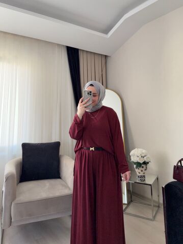 Relax Oysh Takım Bordo