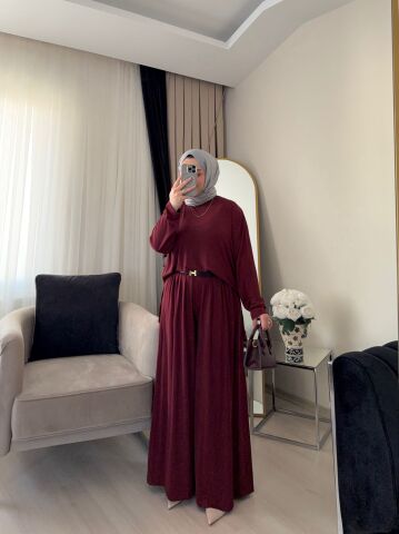 Relax Oysh Takım Bordo