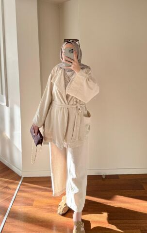 Keten Kimono Takım Nature