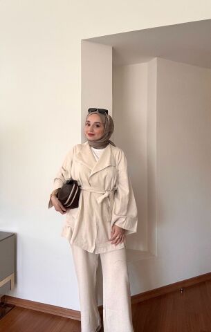 Keten Kimono Takım Nature