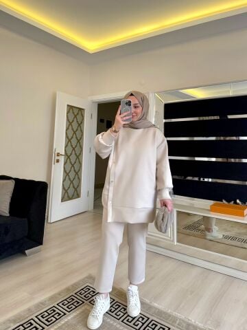 Olive Scuba Takım Bej