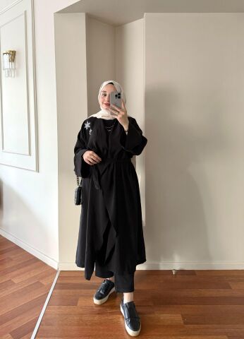 Tasarım Siyah Kimono