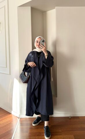 Tasarım Lacivert Kimono