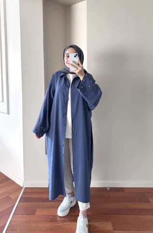 Kol İncili Mavi Tunik